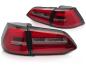 Preview: Voll LED Lightbar Rückleuchten für VW Golf 7 (VII) Variant 17-20 Rot/Chrom